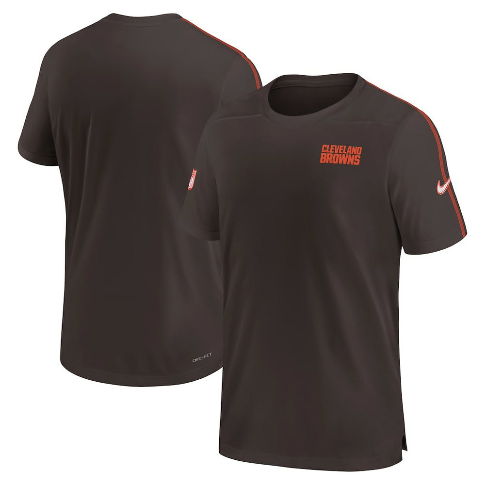 Cleveland Browns 2024 Sideline Coach UV Performance T-Shirt Brown - Nike