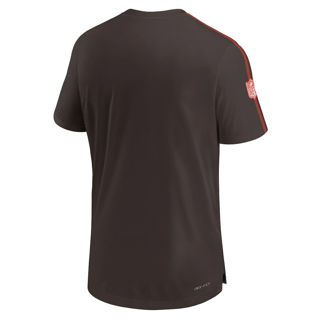 Cleveland Browns 2024 Sideline Coach UV Performance T-Shirt Brown - Nike