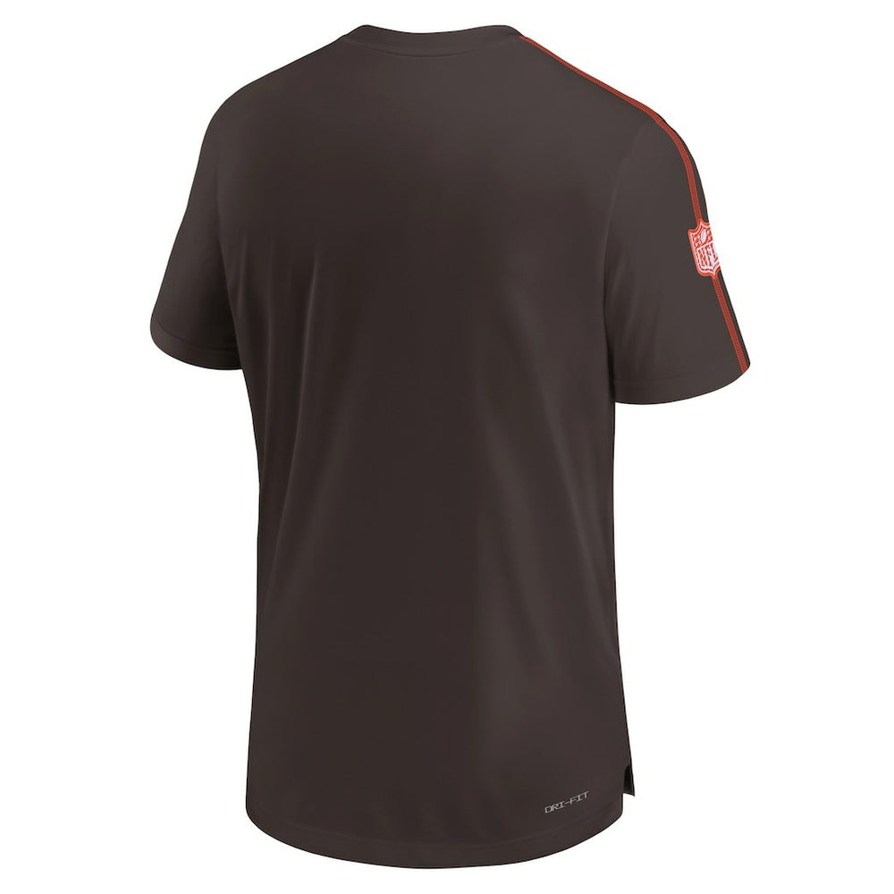 Cleveland Browns 2024 Sideline Coach UV Performance T-Shirt Brown - Nike