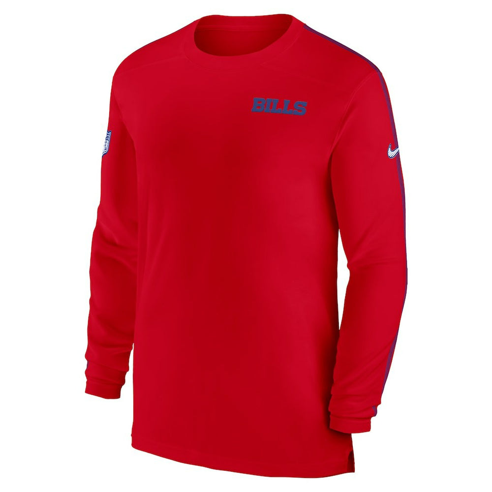 Buffalo Bills Sideline Coach UV Performance Long Sleeve T-Shirt Red - Nike