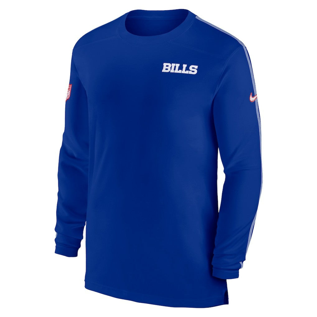 Buffalo Bills Sideline Coach UV Performance Long Sleeve T-Shirt Royal - Nike