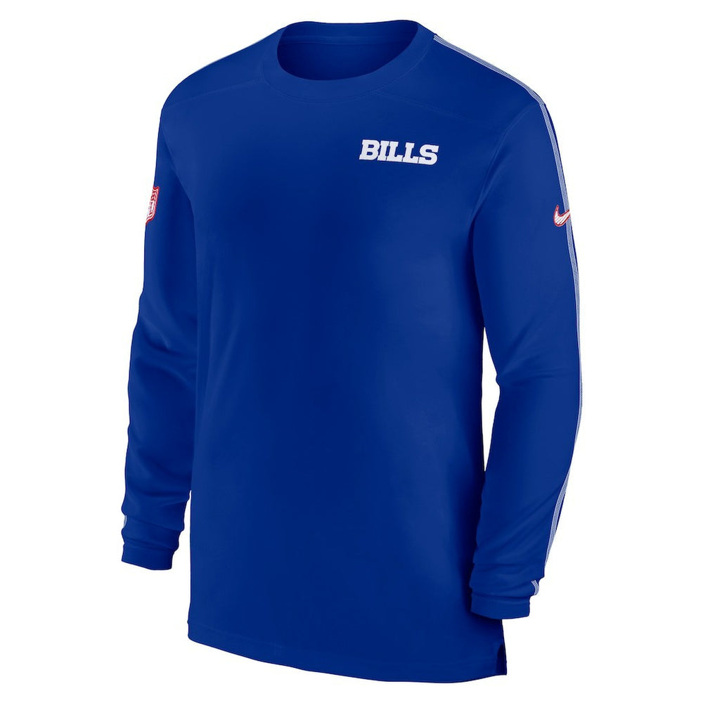 Buffalo Bills Sideline Coach UV Performance Long Sleeve T-Shirt Royal - Nike