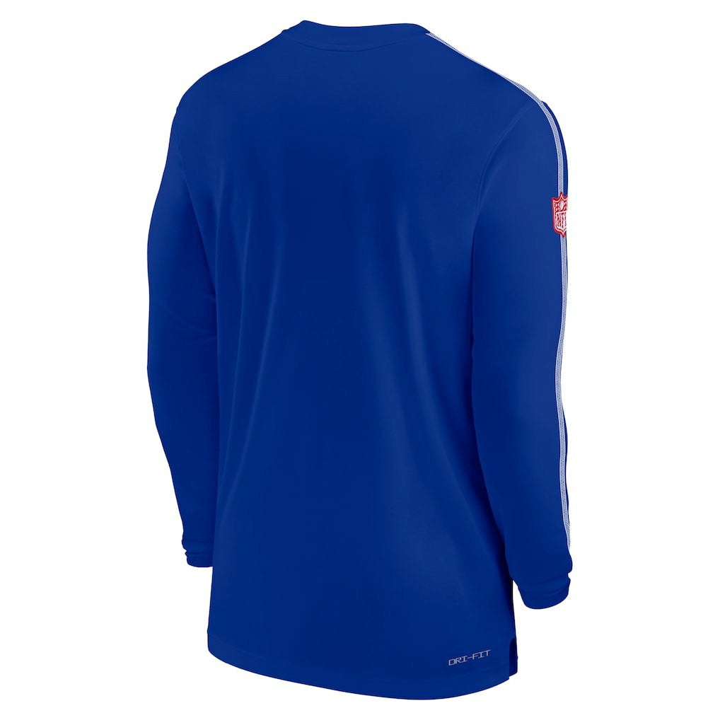 Buffalo Bills Sideline Coach UV Performance Long Sleeve T-Shirt Royal - Nike