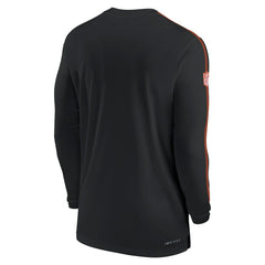 Cincinnati Bengals Sideline Coach UV Performance Long Sleeve T-Shirt Black - Nike