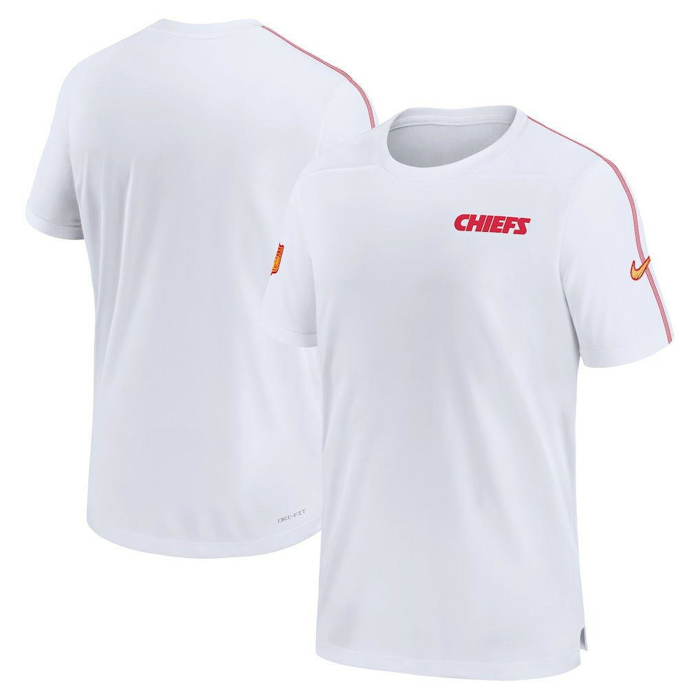 Kansas City Chiefs 2024 Sideline Coach UV Performance T-Shirt White - Nike