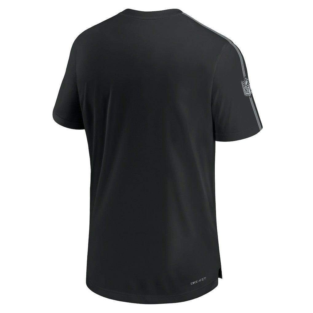Las Vegas Raiders 2024 Sideline Coach UV Performance T-Shirt Black - Nike