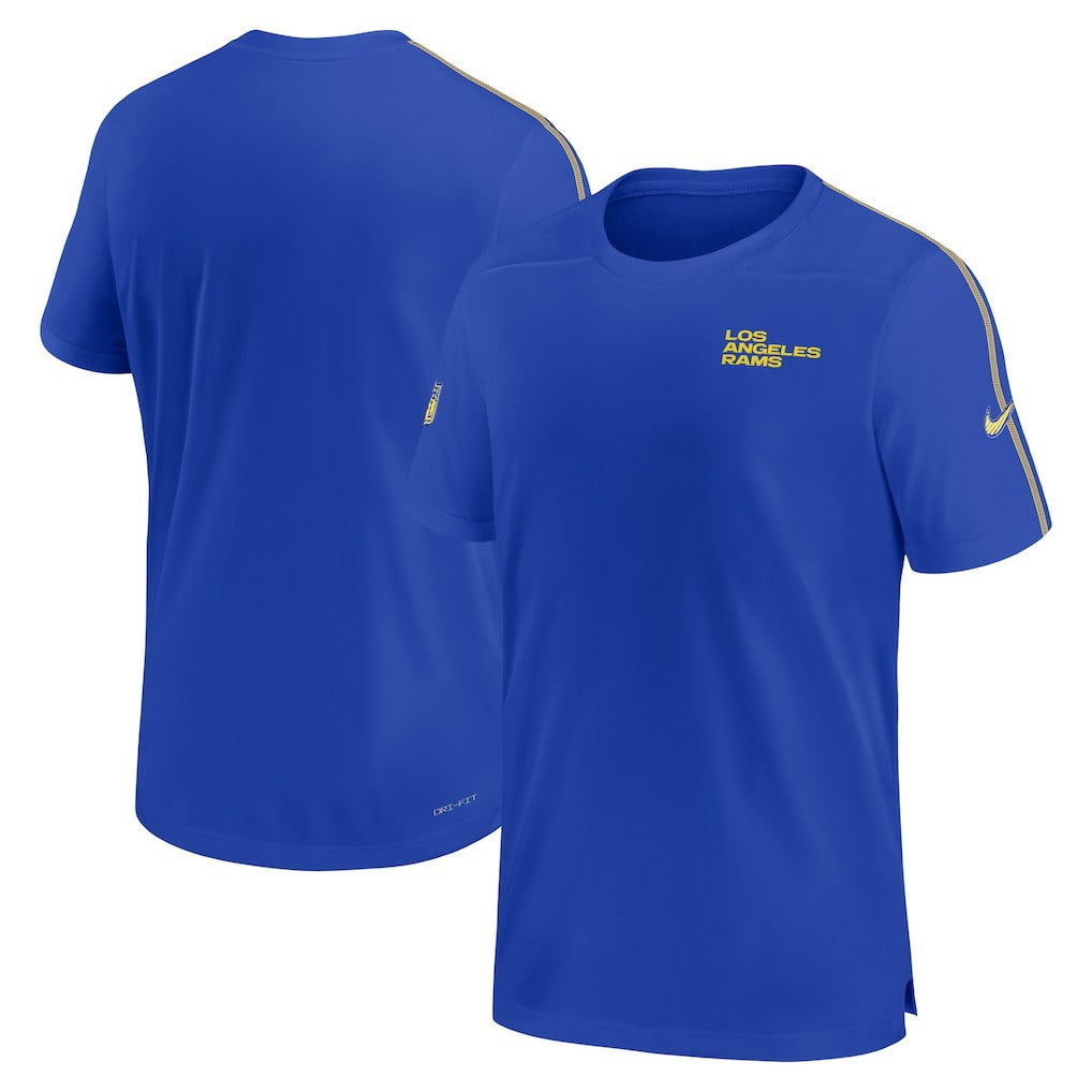 Los Angeles Rams 2024 Sideline Coach UV Performance T-Shirt Royal - Nike