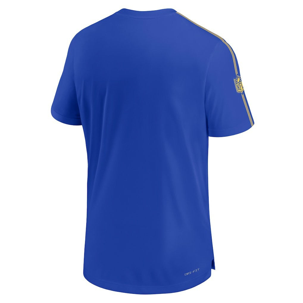 Los Angeles Rams 2024 Sideline Coach UV Performance T-Shirt Royal - Nike