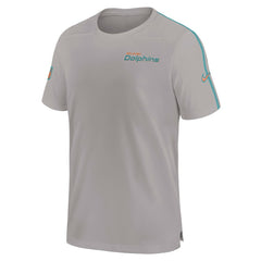 Miami Dolphins 2024 Sideline Coach UV Performance T-Shirt Gray - Nike