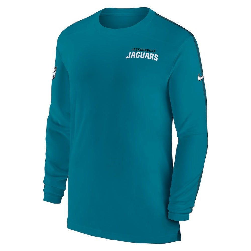 Jacksonville Jaguars Sideline Coach UV Performance Long Sleeve T-Shirt Teal - Nike