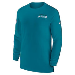 Jacksonville Jaguars Sideline Coach UV Performance Long Sleeve T-Shirt Teal - Nike