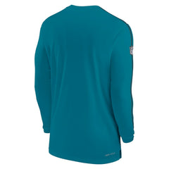 Jacksonville Jaguars Sideline Coach UV Performance Long Sleeve T-Shirt Teal - Nike