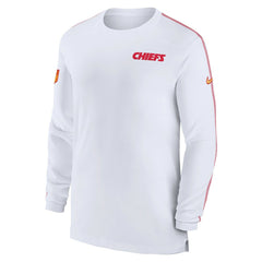 Kansas City Chiefs Sideline Coach UV Performance Long Sleeve T-Shirt White - Nike