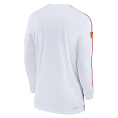 Kansas City Chiefs Sideline Coach UV Performance Long Sleeve T-Shirt White - Nike