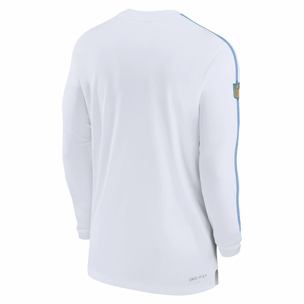 Los Angeles Chargers Sideline Coach UV Performance Long Sleeve T-Shirt White - Nike