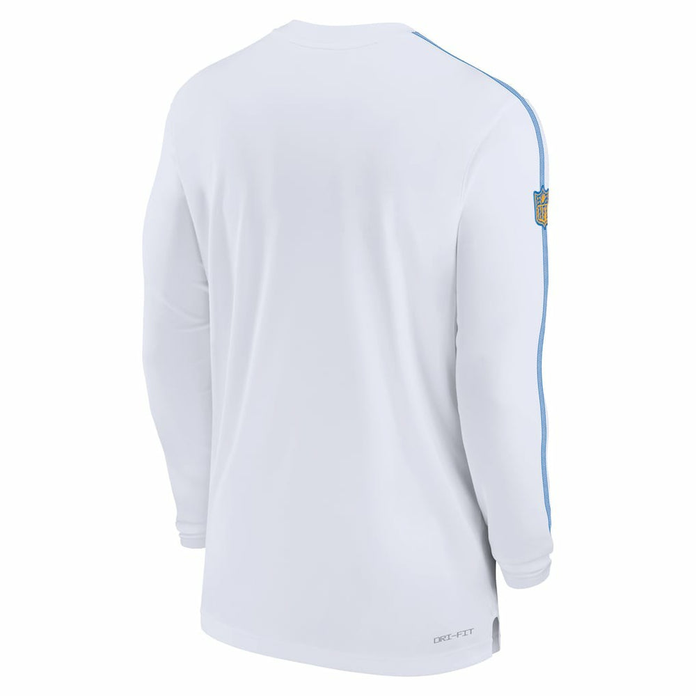 Los Angeles Chargers Sideline Coach UV Performance Long Sleeve T-Shirt White - Nike