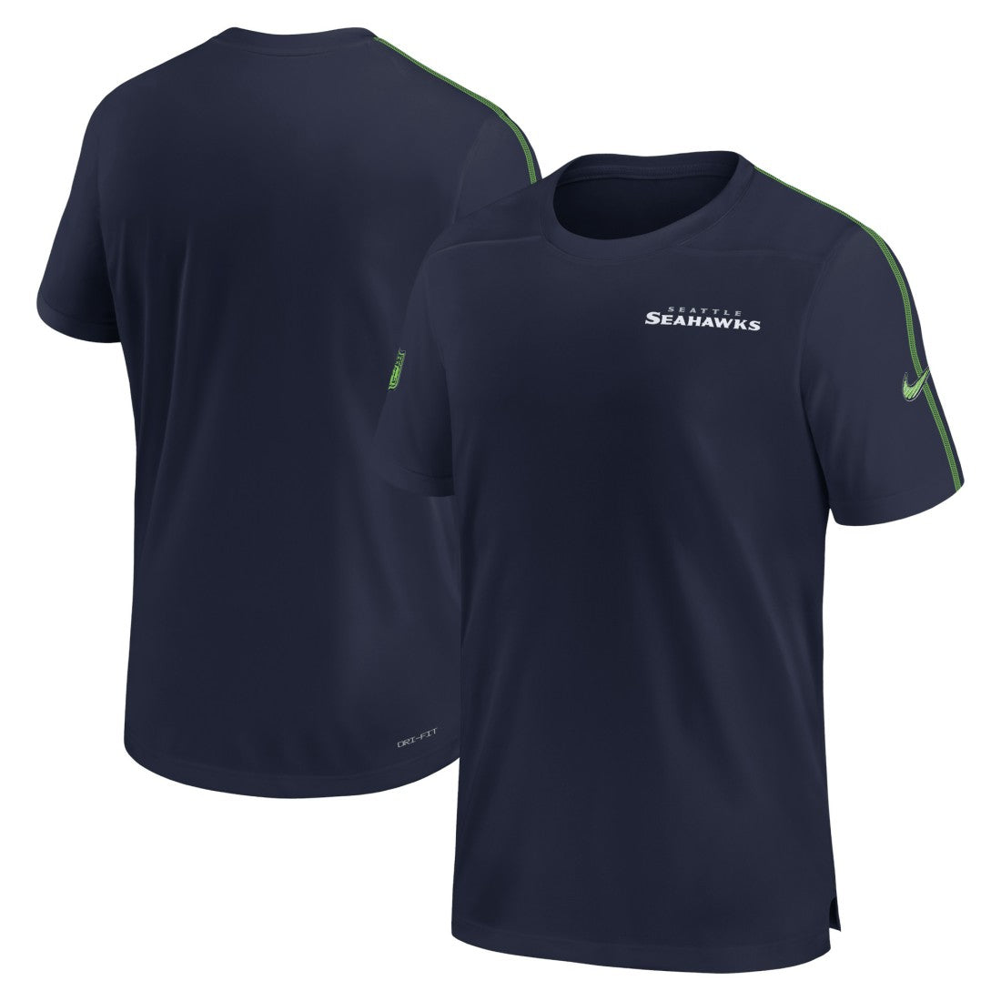 Seattle Seahawks 2024 Sideline Coach UV Performance T-Shirt College Navy - Nike