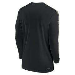 New Orleans Saints Sideline Coach UV Performance Long Sleeve T-Shirt Black - Nike