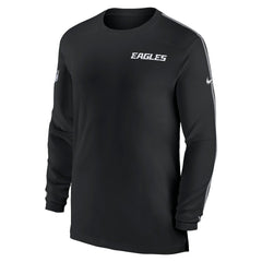 Philadelphia Eagles Sideline Coach UV Performance Long Sleeve T-Shirt Black - Nike