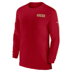 San Francisco 49ers Sideline Coach UV Performance Long Sleeve T-Shirt Scarlet - Nike