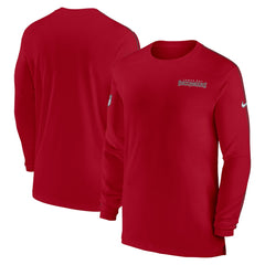 Tampa Bay Buccaneers Sideline Coach UV Performance Long Sleeve T-Shirt Red - Nike