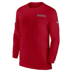Tampa Bay Buccaneers Sideline Coach UV Performance Long Sleeve T-Shirt Red - Nike
