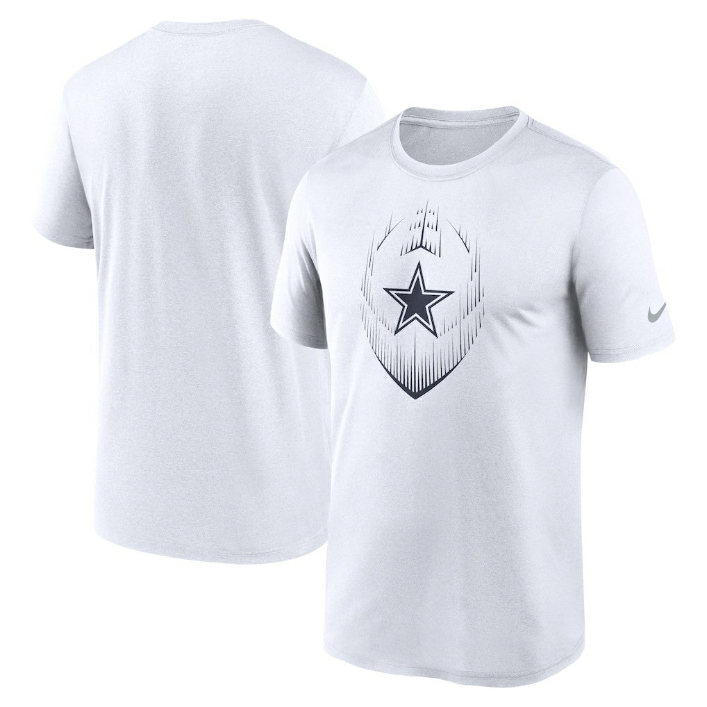 Dallas Cowboys Primetime Legend Icon Performance T-Shirt White - Nike