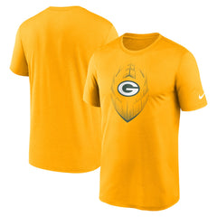 Green Bay Packers Primetime Legend Icon Performance T-Shirt Gold - Nike