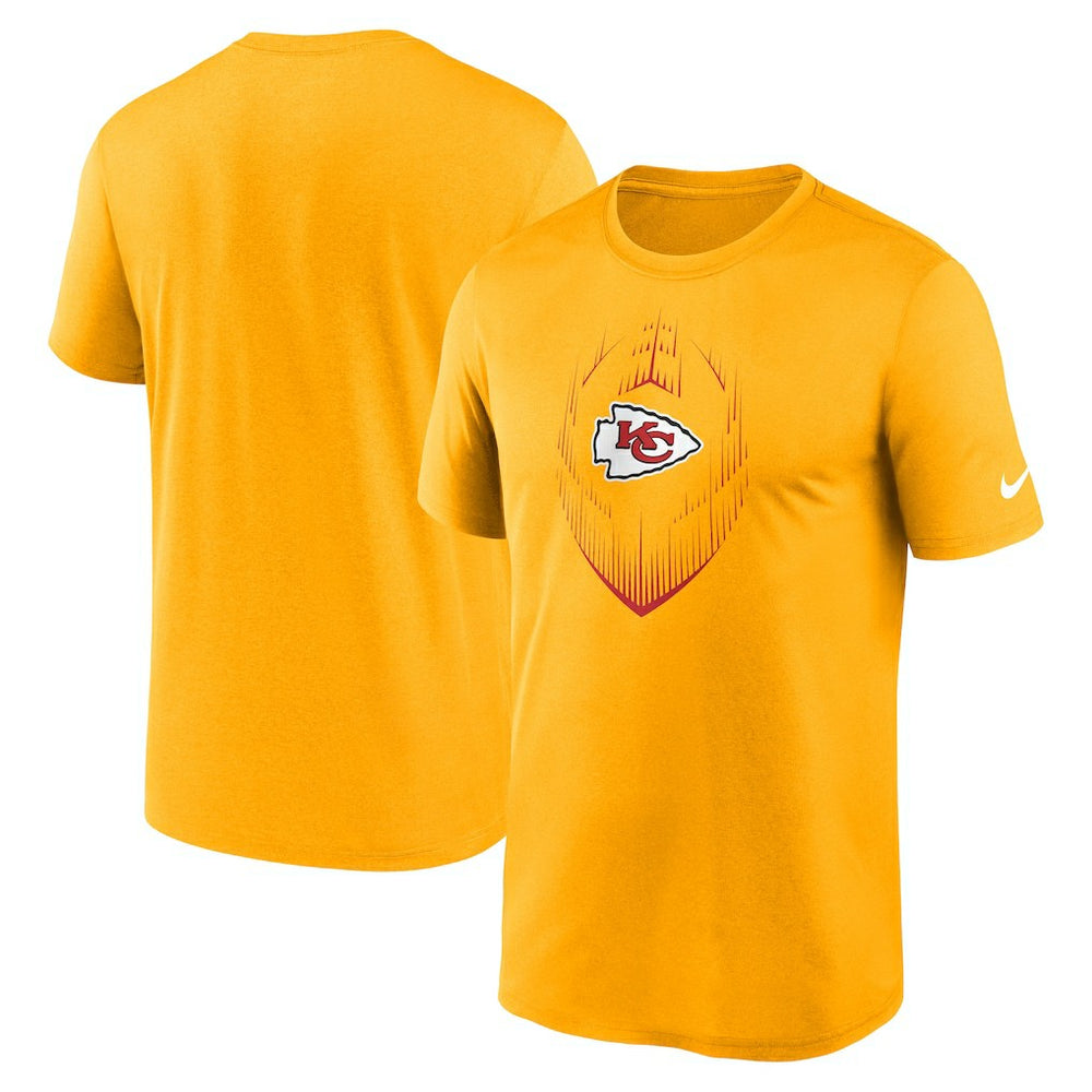 Kansas City Chiefs Primetime Legend Icon Performance T-Shirt Gold - Nike
