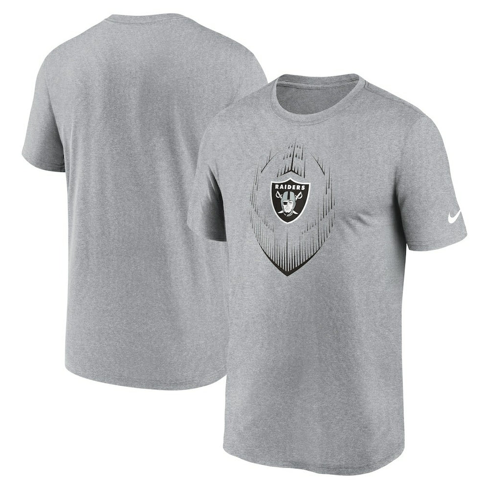 Las Vegas Raiders Primetime Legend Icon Performance T-Shirt Heather Gray - Nike