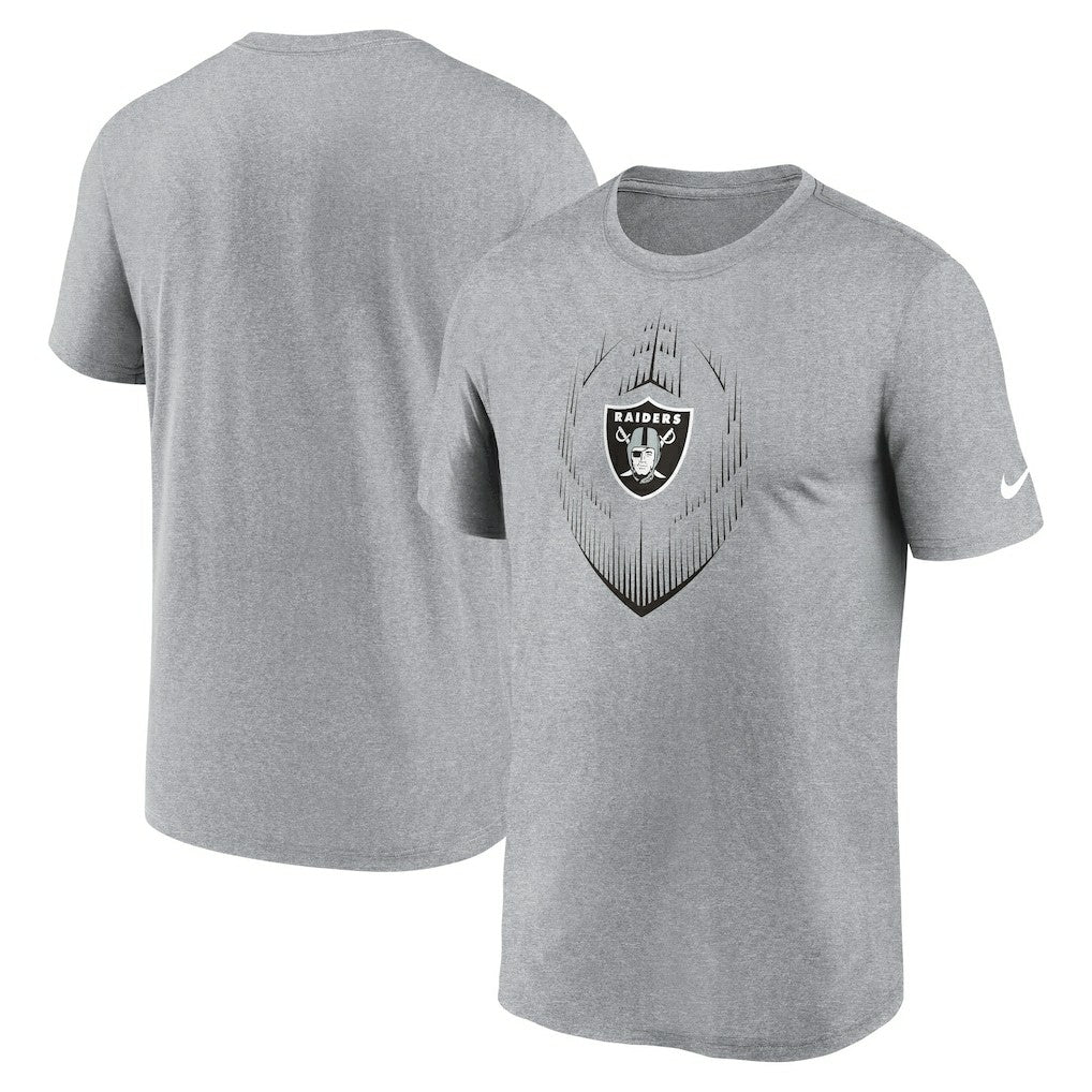 Las Vegas Raiders Primetime Legend Icon Performance T-Shirt Heather Gray - Nike