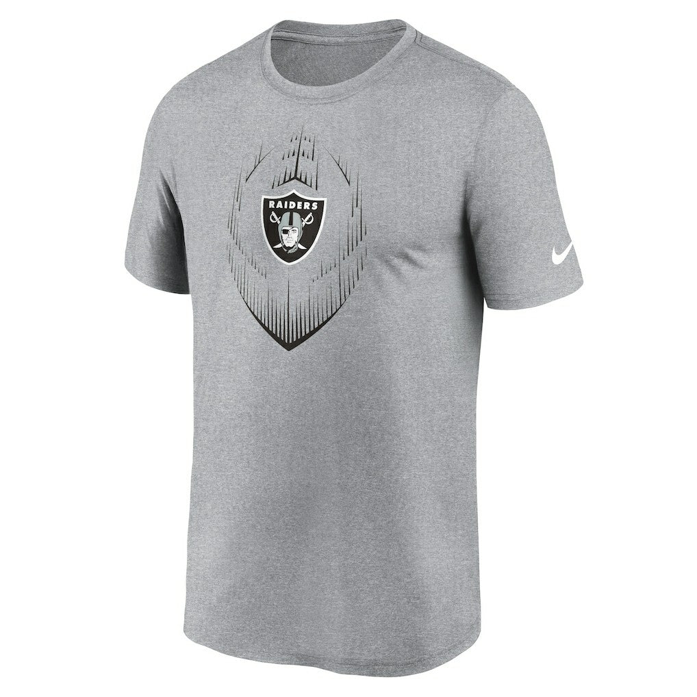 Las Vegas Raiders Primetime Legend Icon Performance T-Shirt Heather Gray - Nike