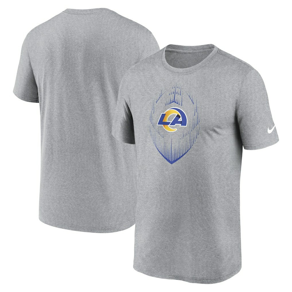 Los Angeles Rams Primetime Legend Icon Performance T-Shirt Heather Gray - Nike