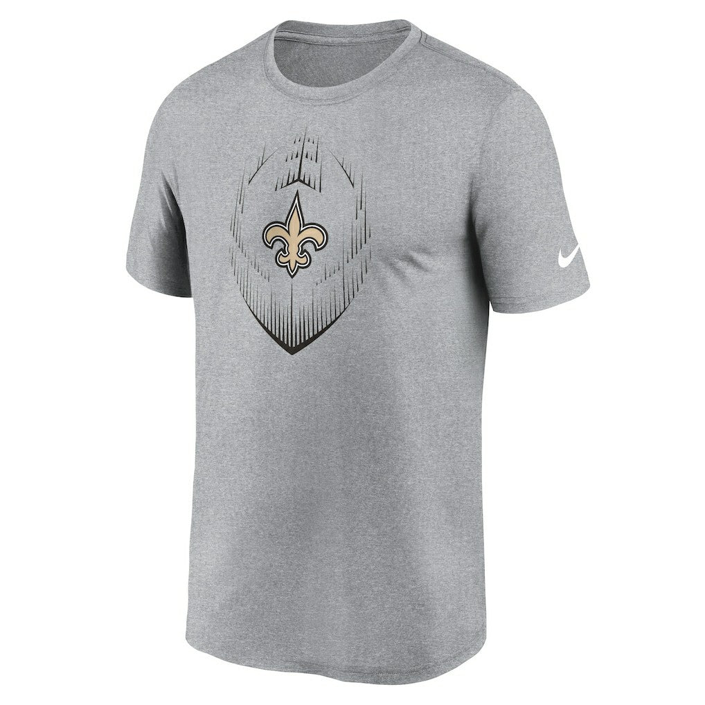 New Orleans Saints Primetime Legend Icon Performance T-Shirt Heather Gray - Nike