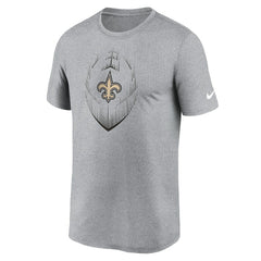New Orleans Saints Primetime Legend Icon Performance T-Shirt Heather Gray - Nike
