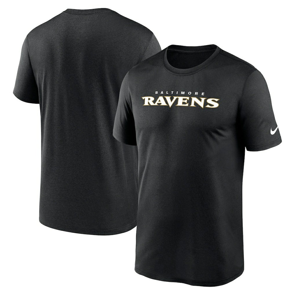 Baltimore Ravens Primetime Legend Wordmark Performance T-Shirt Black - Nike