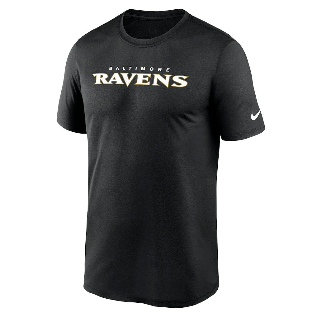 Baltimore Ravens Primetime Legend Wordmark Performance T-Shirt Black - Nike