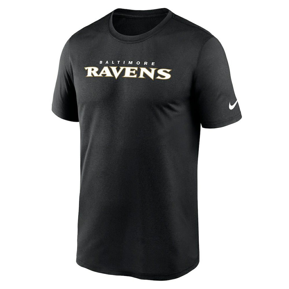 Baltimore Ravens Primetime Legend Wordmark Performance T-Shirt Black - Nike