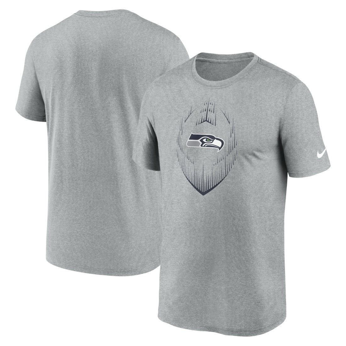 Seattle Seahawks Primetime Legend Icon Performance T-Shirt Heather Gray - Nike