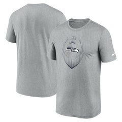 Seattle Seahawks Primetime Legend Icon Performance T-Shirt Heather Gray - Nike