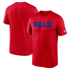 Buffalo Bills Primetime Legend Wordmark Performance T-Shirt Red - Nike