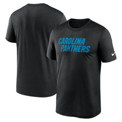 Carolina Panthers Primetime Legend Wordmark Performance T-Shirt Black - Nike