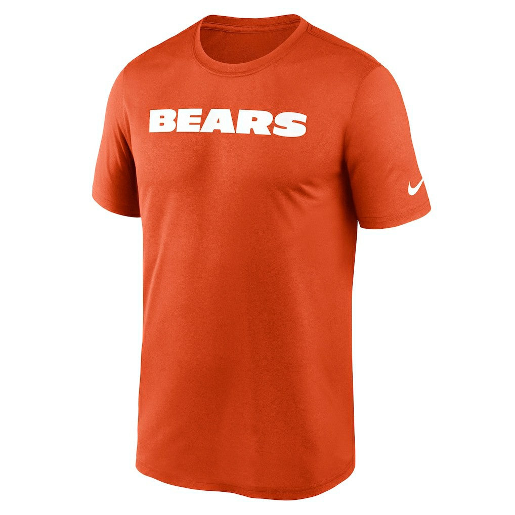 Chicago Bears Primetime Legend Wordmark Performance T-Shirt Orange - Nike