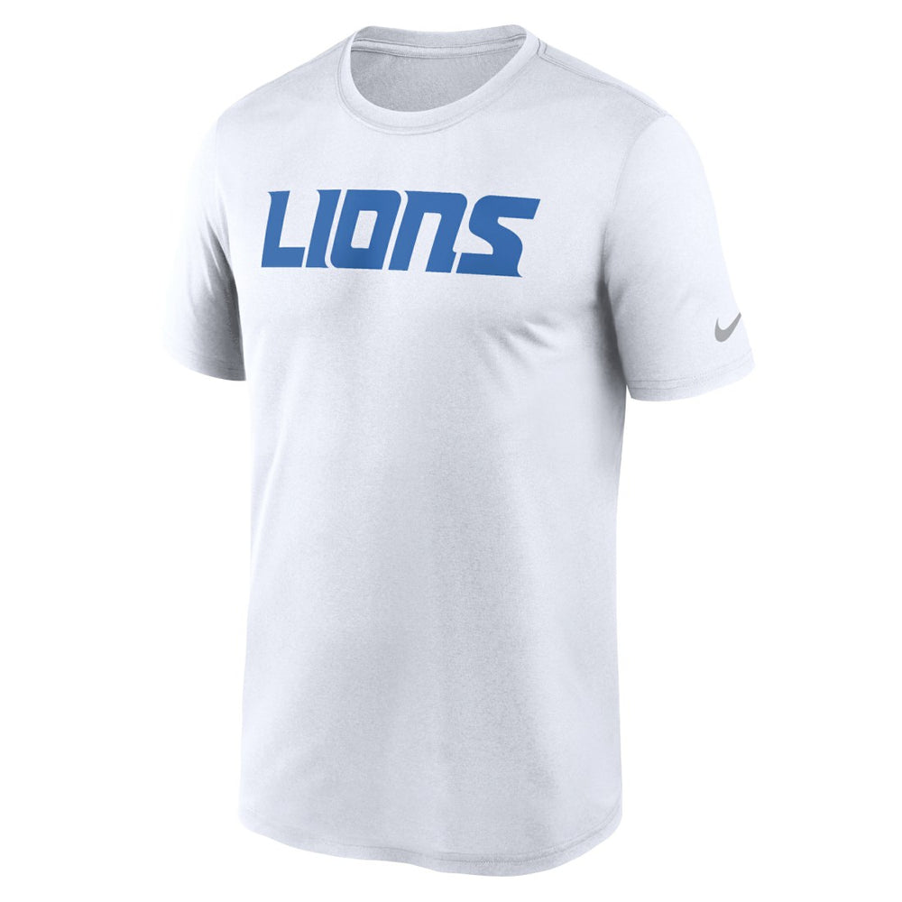 Detroit Lions Primetime Legend Wordmark Performance T-Shirt White - Nike