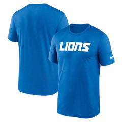 Detroit Lions Primetime Legend Wordmark Performance T-Shirt Blue - Nike