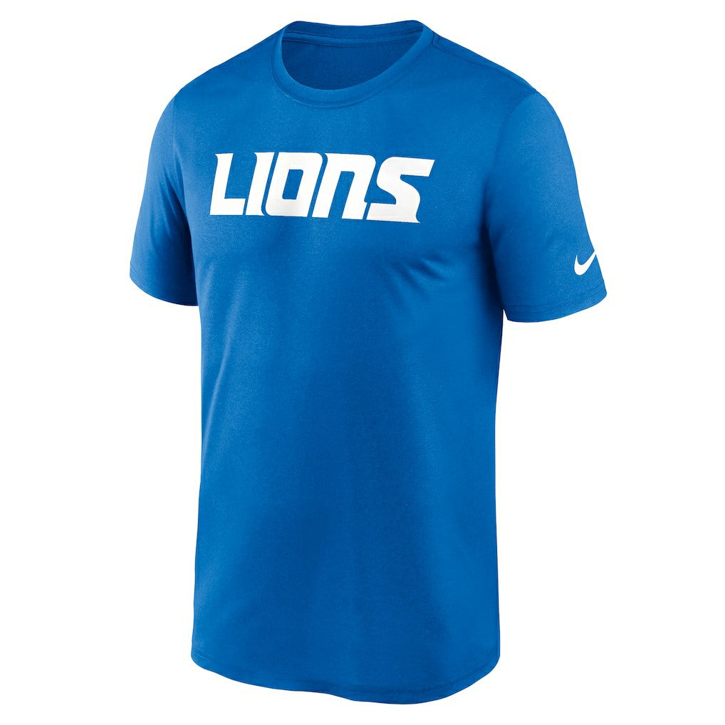 Detroit Lions Primetime Legend Wordmark Performance T-Shirt Blue - Nike