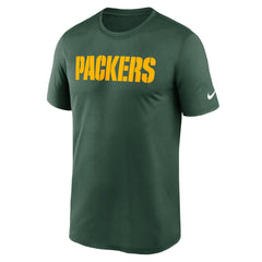 Green Bay Packers Primetime Legend Wordmark Performance T-Shirt Green - Nike