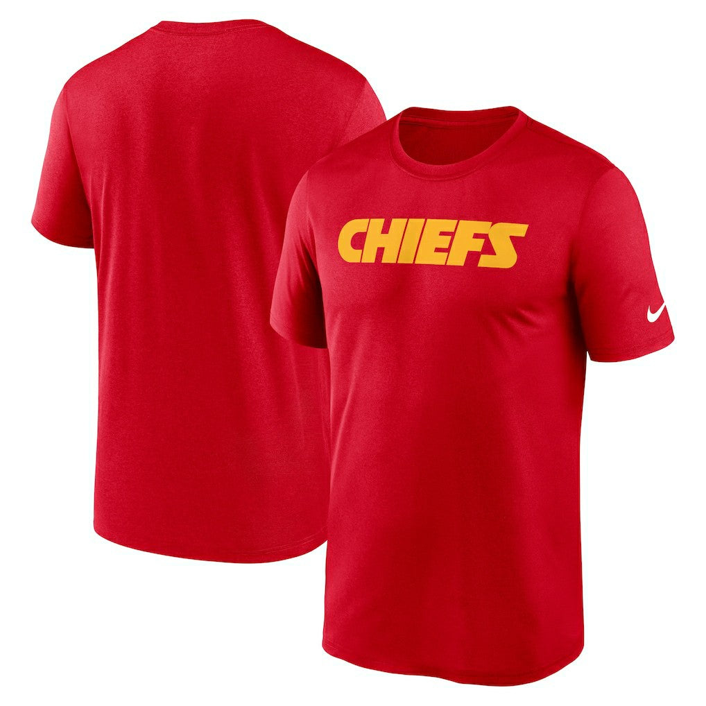 Kansas City Chiefs Primetime Legend Wordmark Performance T-Shirt Red - Nike