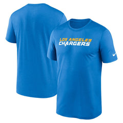 Los Angeles Chargers Primetime Legend Wordmark Performance T-Shirt Powder Blue - Nike
