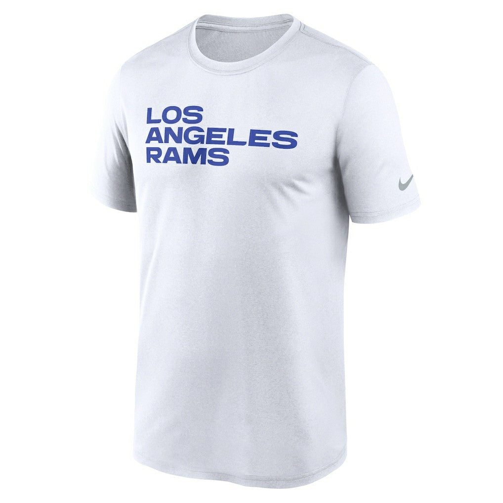 Los Angeles Rams Primetime Legend Wordmark Performance T-Shirt White - Nike